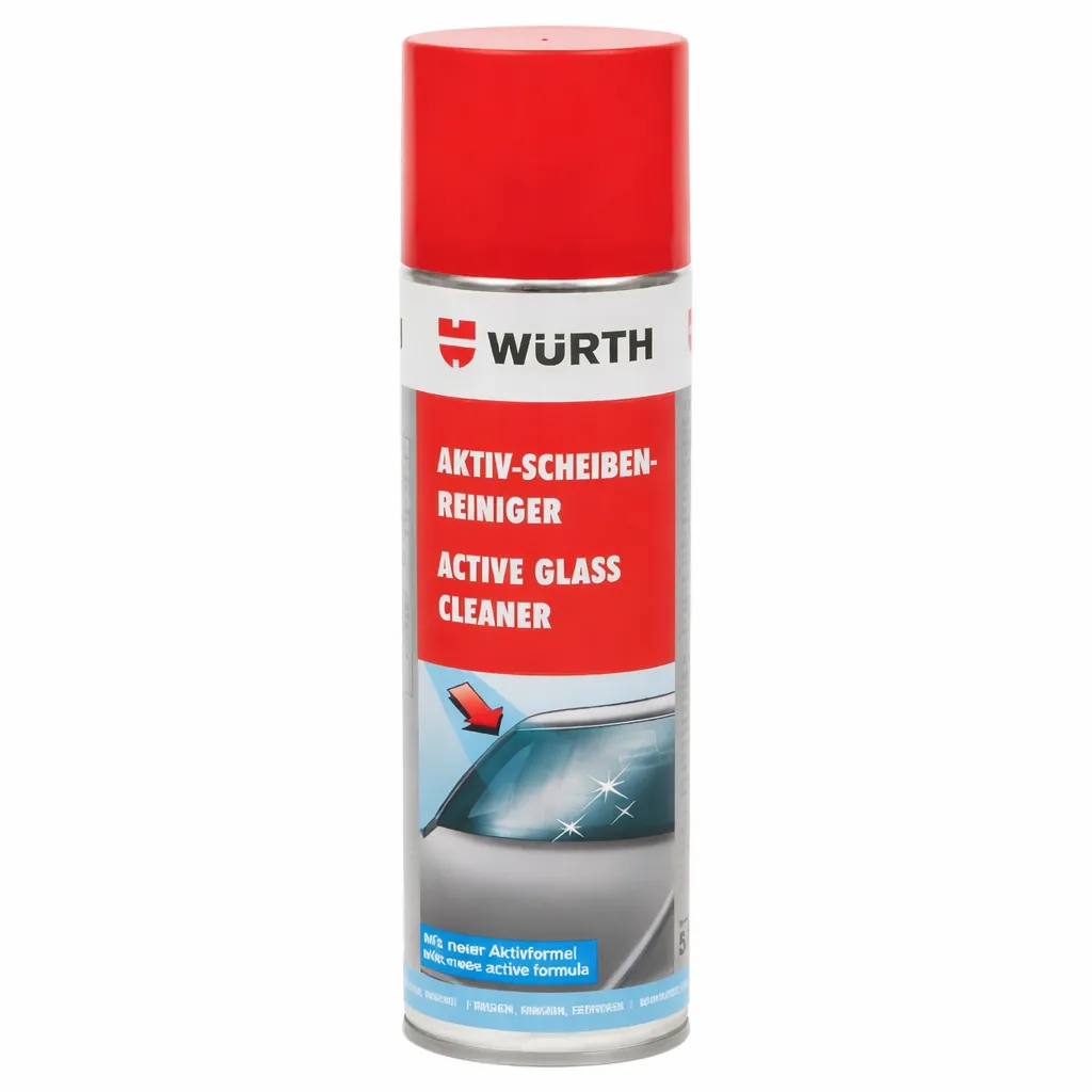 Würth Aktif Cam Temizleme Köpüğü 500ml - İz Bırakmayan Güçlü Formül